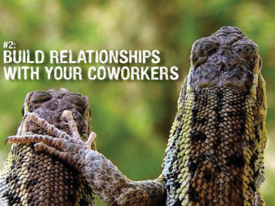 #2: Build relationships with co-workers